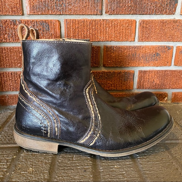Bed Stu Revolution Black Rustic Boots 